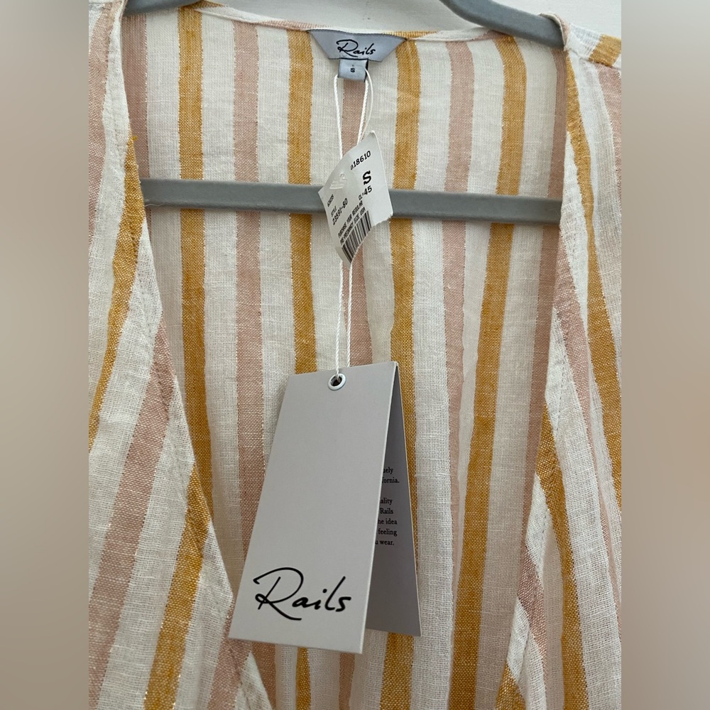 NWT Linen Blend Brigitte Dress By Rails- size small - Picture 7 of 13